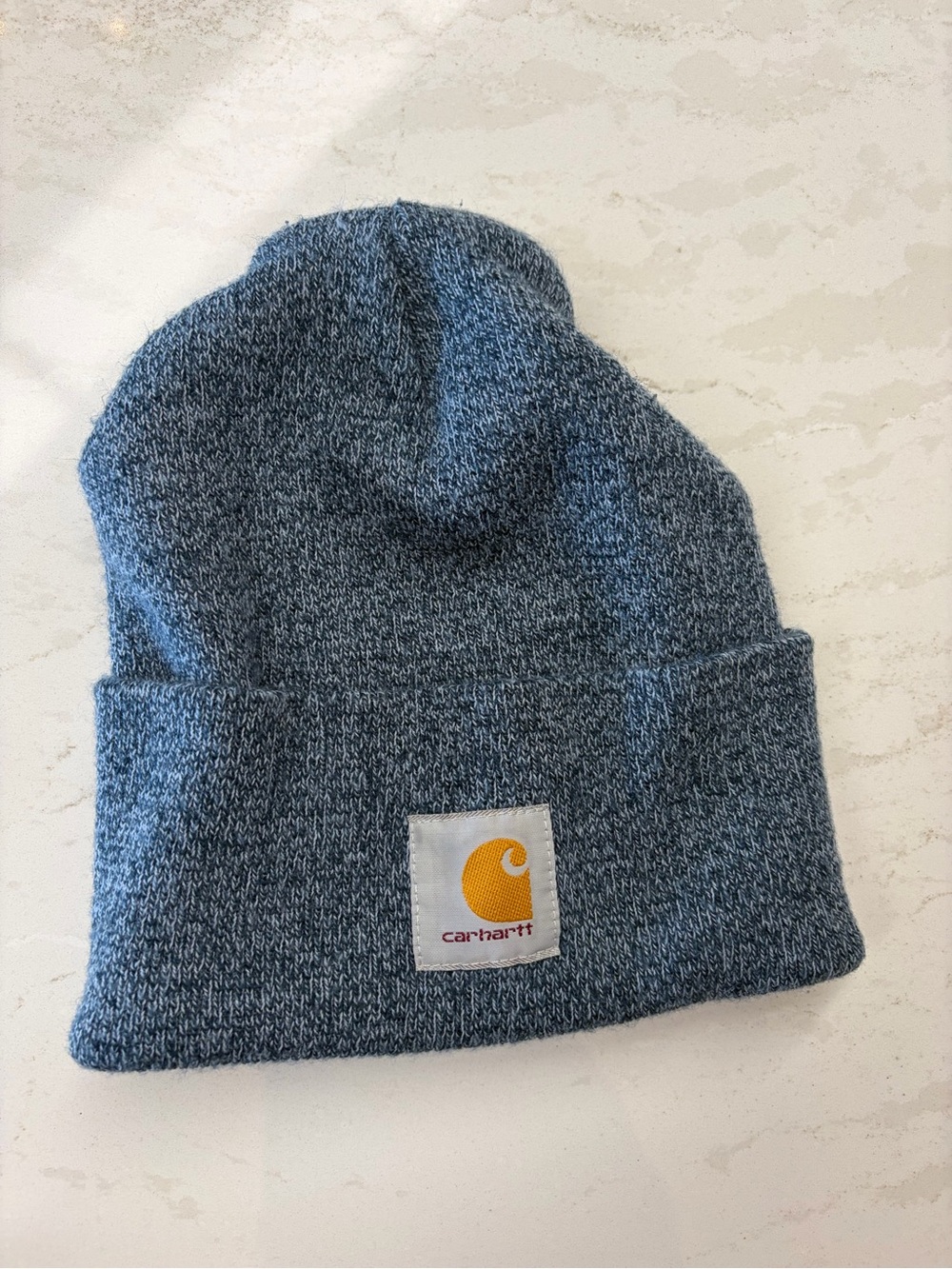 Carhartt knit cuffed Beanie Heathered Blue one size fits most